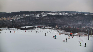 Skiareál Hlubočky - Horní část sjezdovky skiareálu Hlubočky - 1.2.2026 v 15:30