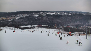 Skiareál Hlubočky - Horní část sjezdovky skiareálu Hlubočky - 1.2.2026 v 15:40