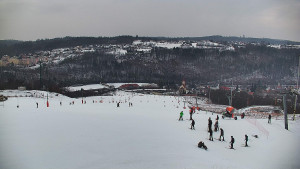 Skiareál Hlubočky - Horní část sjezdovky skiareálu Hlubočky - 1.2.2026 v 15:55