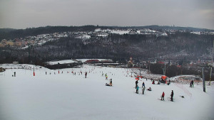 Skiareál Hlubočky - Horní část sjezdovky skiareálu Hlubočky - 1.2.2026 v 16:10