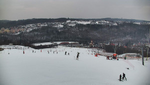 Skiareál Hlubočky - Horní část sjezdovky skiareálu Hlubočky - 1.2.2026 v 16:15