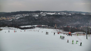 Skiareál Hlubočky - Horní část sjezdovky skiareálu Hlubočky - 1.2.2026 v 16:25