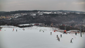 Skiareál Hlubočky - Horní část sjezdovky skiareálu Hlubočky - 1.2.2026 v 16:30