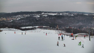 Skiareál Hlubočky - Horní část sjezdovky skiareálu Hlubočky - 1.2.2026 v 16:40