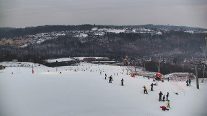 Skiareál Hlubočky - Horní část sjezdovky skiareálu Hlubočky - 1.2.2026 v 16:45