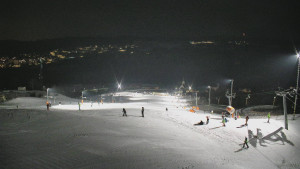 Skiareál Hlubočky - Horní část sjezdovky skiareálu Hlubočky - 1.2.2026 v 17:55