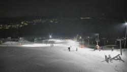 Horní část sjezdovky skiareálu Hlubočky