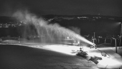 Horní část sjezdovky skiareálu Hlubočky