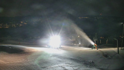 Horní část sjezdovky skiareálu Hlubočky