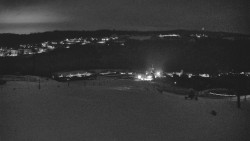 Horní část sjezdovky skiareálu Hlubočky