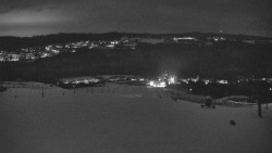 Horní část sjezdovky skiareálu Hlubočky