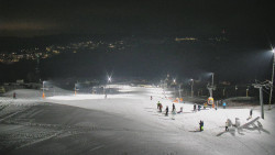 Horní část sjezdovky skiareálu Hlubočky