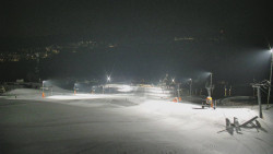 Horní část sjezdovky skiareálu Hlubočky