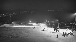 Horní část sjezdovky skiareálu Hlubočky