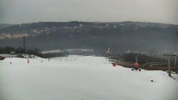 Horní část sjezdovky skiareálu Hlubočky