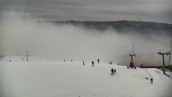 Horní část sjezdovky skiareálu Hlubočky