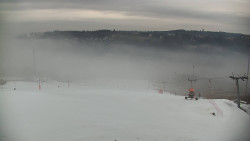 Horní část sjezdovky skiareálu Hlubočky