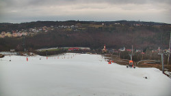 Horní část sjezdovky skiareálu Hlubočky