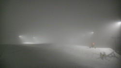 Horní část sjezdovky skiareálu Hlubočky