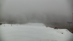 Horní část sjezdovky skiareálu Hlubočky