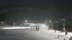 Horní část sjezdovky skiareálu Hlubočky