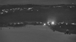 Horní část sjezdovky skiareálu Hlubočky