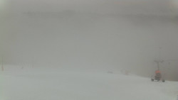 Horní část sjezdovky skiareálu Hlubočky