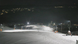 Horní část sjezdovky skiareálu Hlubočky