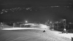 Horní část sjezdovky skiareálu Hlubočky