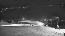 Horní část sjezdovky skiareálu Hlubočky