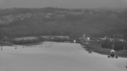 Horní část sjezdovky skiareálu Hlubočky