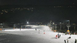 Horní část sjezdovky skiareálu Hlubočky