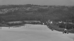 Horní část sjezdovky skiareálu Hlubočky