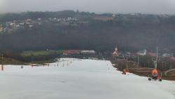 Horní část sjezdovky skiareálu Hlubočky