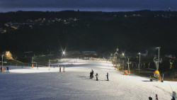 Horní část sjezdovky skiareálu Hlubočky