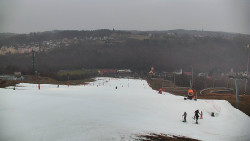 Horní část sjezdovky skiareálu Hlubočky