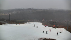 Horní část sjezdovky skiareálu Hlubočky