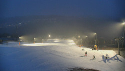 Horní část sjezdovky skiareálu Hlubočky