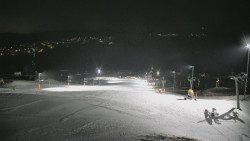 Horní část sjezdovky skiareálu Hlubočky