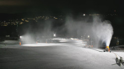 Horní část sjezdovky skiareálu Hlubočky