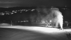 Horní část sjezdovky skiareálu Hlubočky