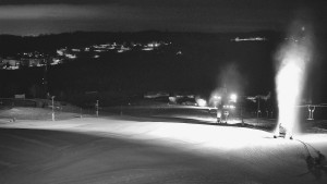 Skiareál Hlubočky - Horní část sjezdovky skiareálu Hlubočky - 16.2.2026 v 00:50