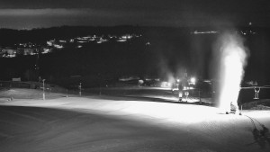 Skiareál Hlubočky - Horní část sjezdovky skiareálu Hlubočky - 16.2.2026 v 00:55