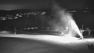 Skiareál Hlubočky - Horní část sjezdovky skiareálu Hlubočky - 16.2.2026 v 03:55