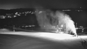 Skiareál Hlubočky - Horní část sjezdovky skiareálu Hlubočky - 16.2.2026 v 04:40