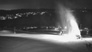 Skiareál Hlubočky - Horní část sjezdovky skiareálu Hlubočky - 16.2.2026 v 05:50