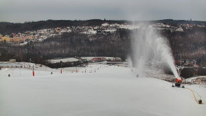 Skiareál Hlubočky - Horní část sjezdovky skiareálu Hlubočky - 16.2.2026 v 07:25