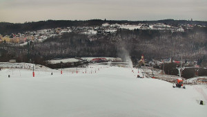 Skiareál Hlubočky - Horní část sjezdovky skiareálu Hlubočky - 16.2.2026 v 08:25
