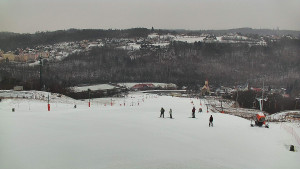 Skiareál Hlubočky - Horní část sjezdovky skiareálu Hlubočky - 16.2.2026 v 09:10