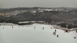 Skiareál Hlubočky - Horní část sjezdovky skiareálu Hlubočky - 16.2.2026 v 10:00